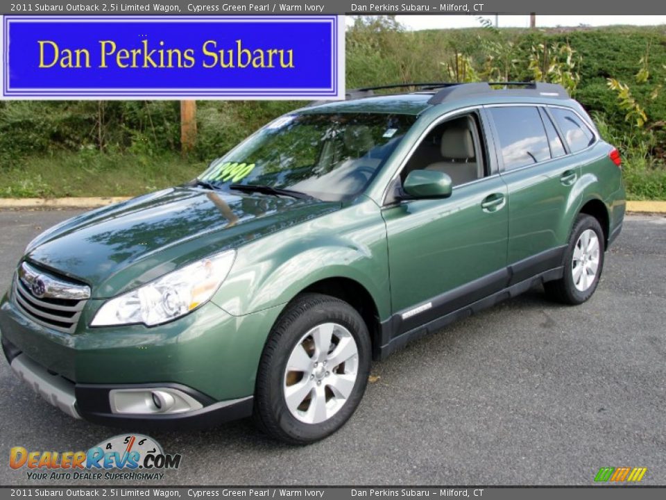 2011 Subaru Outback 2.5i Limited Wagon Cypress Green Pearl / Warm Ivory Photo #1