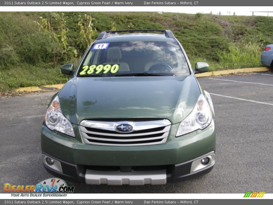 2011 Subaru Outback 2.5i Limited Wagon Cypress Green Pearl / Warm Ivory Photo #2