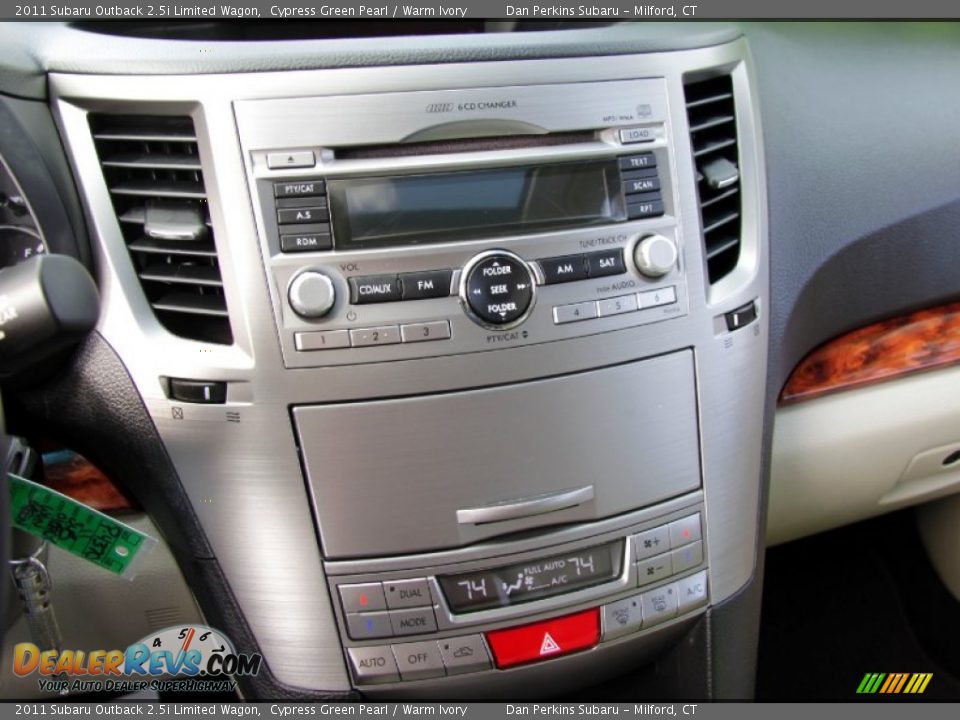 2011 Subaru Outback 2.5i Limited Wagon Cypress Green Pearl / Warm Ivory Photo #22