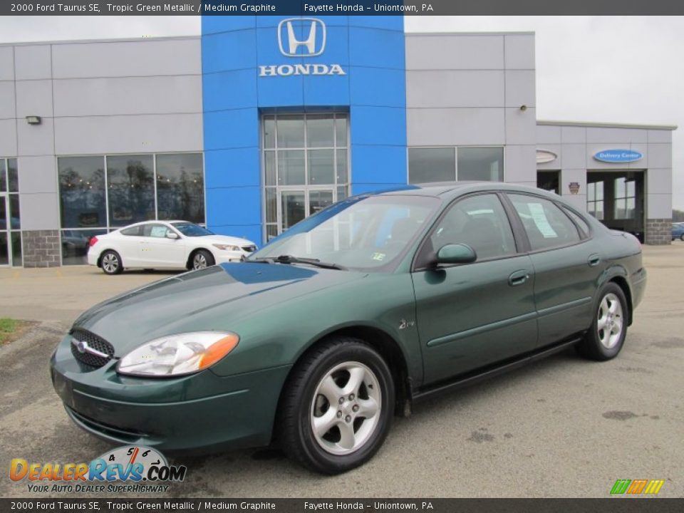 2000 Ford Taurus SE Tropic Green Metallic / Medium Graphite Photo #1