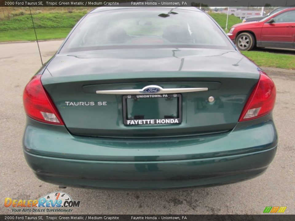 2000 Ford Taurus SE Tropic Green Metallic / Medium Graphite Photo #3