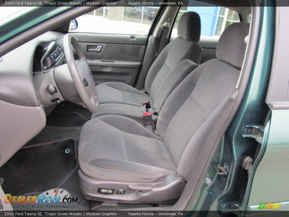 2000 Ford Taurus SE Tropic Green Metallic / Medium Graphite Photo #7