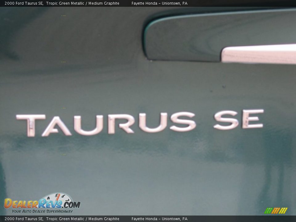 2000 Ford Taurus SE Tropic Green Metallic / Medium Graphite Photo #15