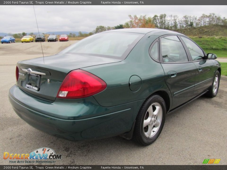 2000 Ford Taurus SE Tropic Green Metallic / Medium Graphite Photo #16