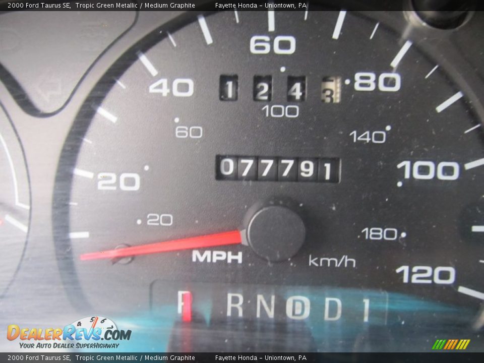 2000 Ford Taurus SE Tropic Green Metallic / Medium Graphite Photo #20