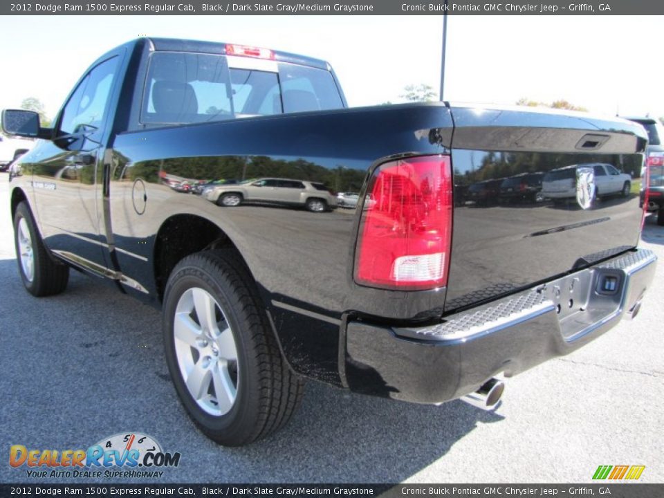 2012 Dodge Ram 1500 Express Regular Cab Black / Dark Slate Gray/Medium Graystone Photo #5