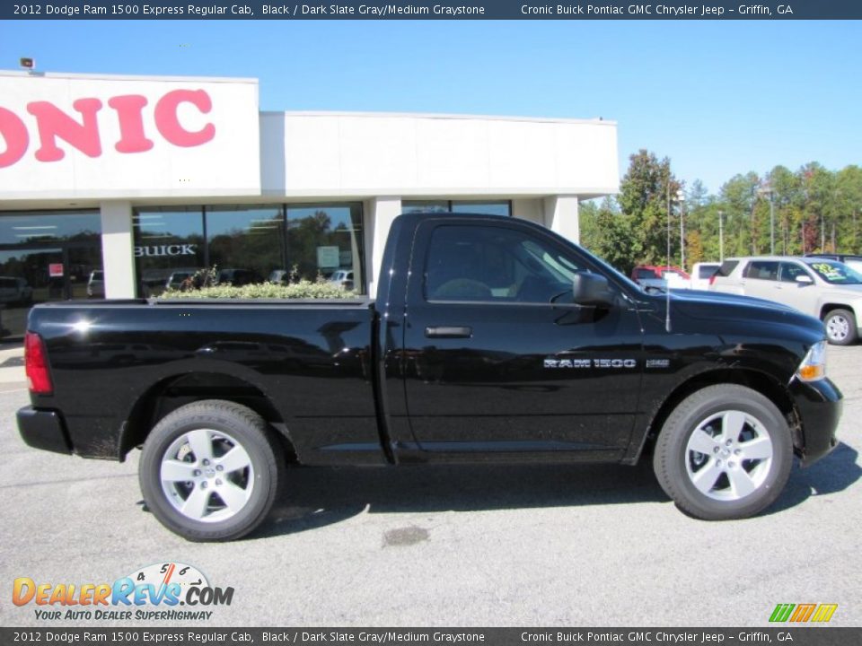 2012 Dodge Ram 1500 Express Regular Cab Black / Dark Slate Gray/Medium Graystone Photo #8