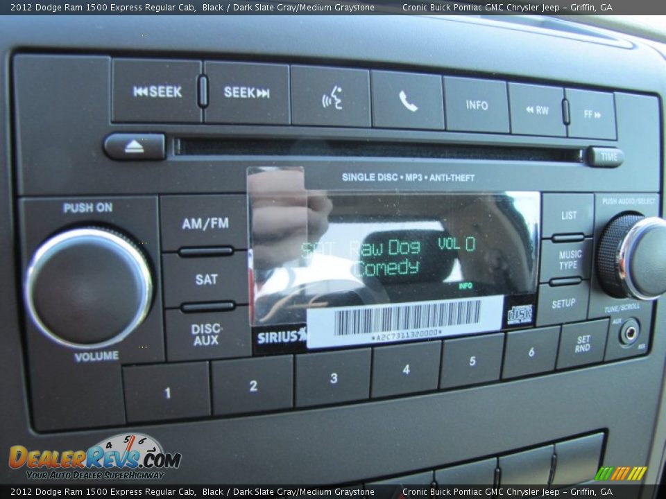 Audio System of 2012 Dodge Ram 1500 Express Regular Cab Photo #16