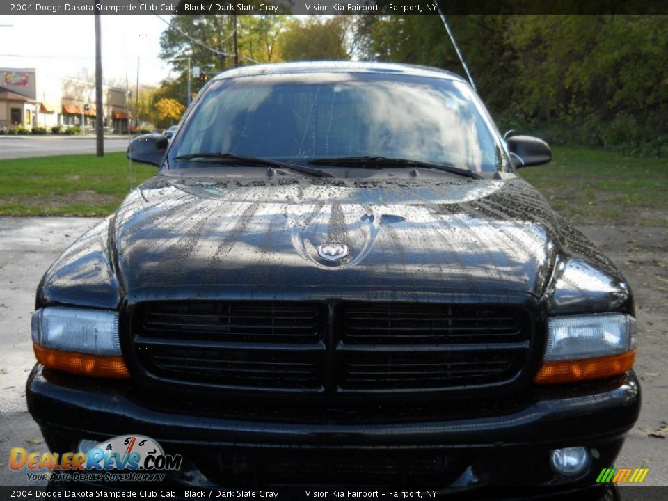 2004 Dodge Dakota Stampede Club Cab Black / Dark Slate Gray Photo #14