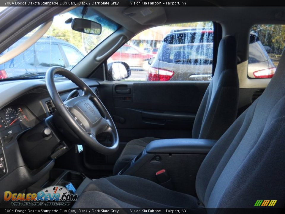 2004 Dodge Dakota Stampede Club Cab Black / Dark Slate Gray Photo #17