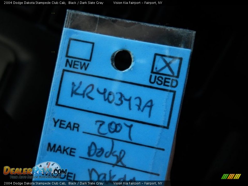 2004 Dodge Dakota Stampede Club Cab Black / Dark Slate Gray Photo #21