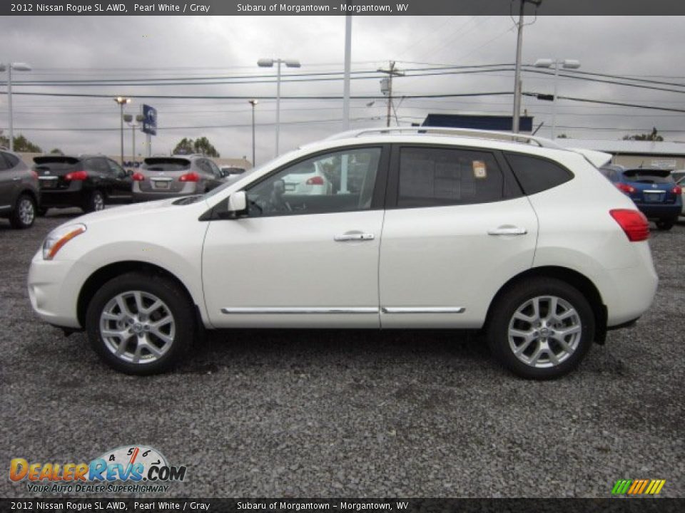 2012 Nissan rogue white #2