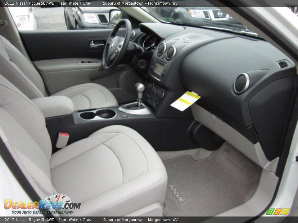 Gray Interior - 2012 Nissan Rogue SL AWD Photo #8