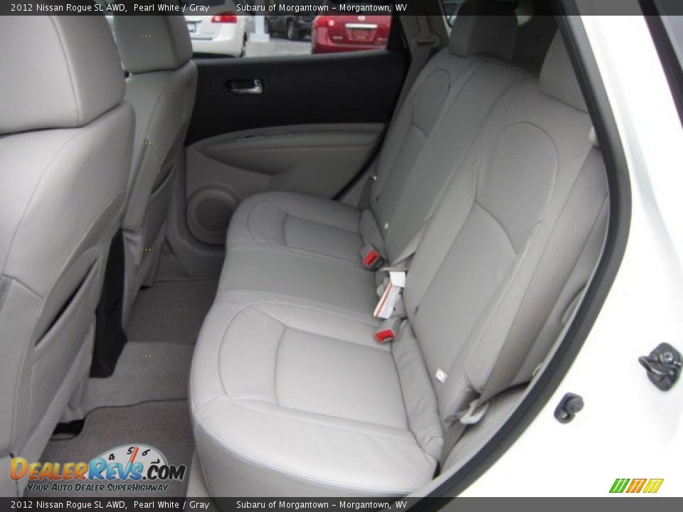 2012 Nissan Rogue SL AWD Pearl White / Gray Photo #12