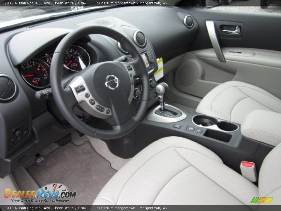 Gray Interior - 2012 Nissan Rogue SL AWD Photo #15