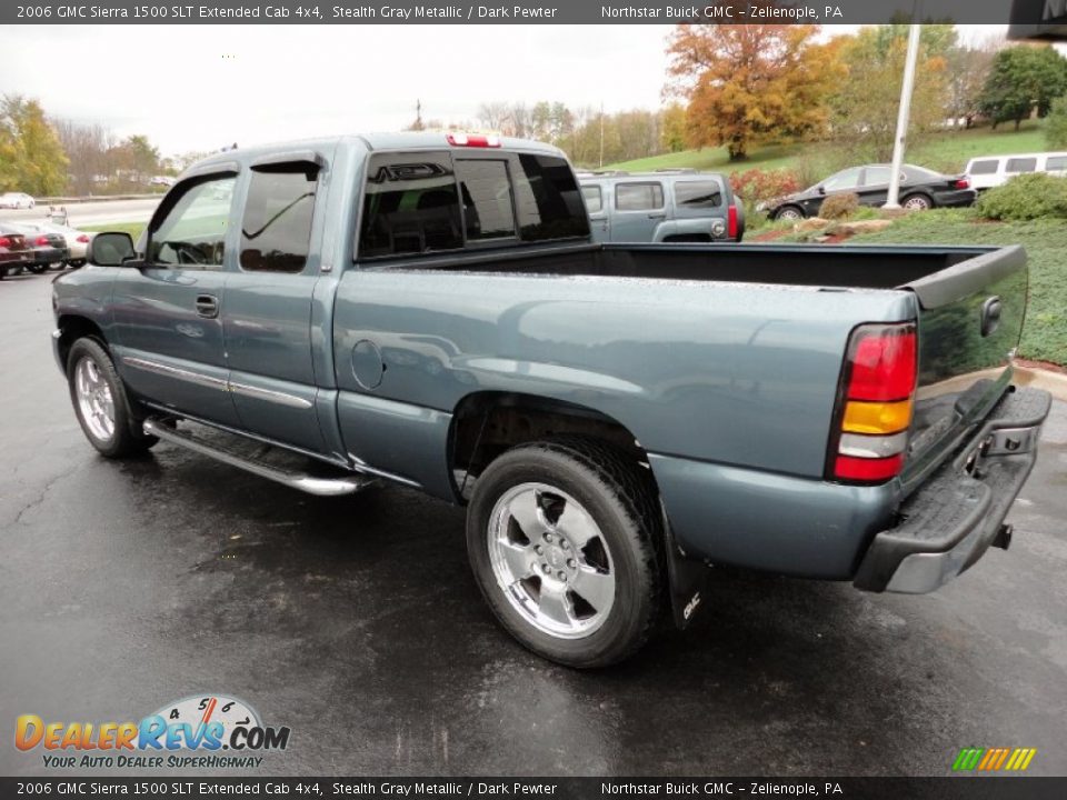 2006 GMC Sierra 1500 SLT Extended Cab 4x4 Stealth Gray Metallic / Dark Pewter Photo #3