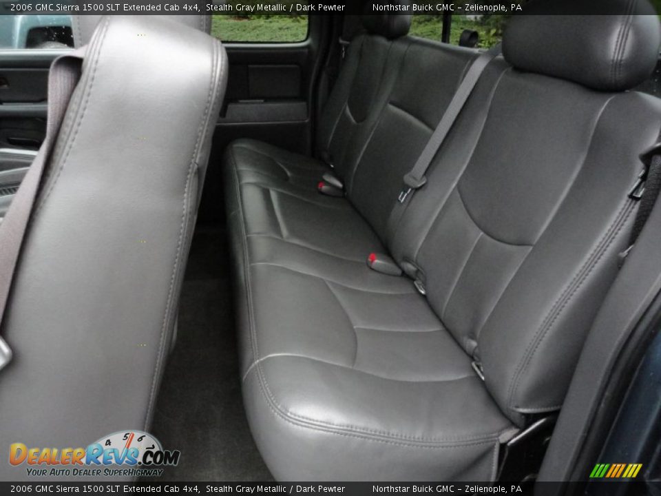 2006 GMC Sierra 1500 SLT Extended Cab 4x4 Stealth Gray Metallic / Dark Pewter Photo #14