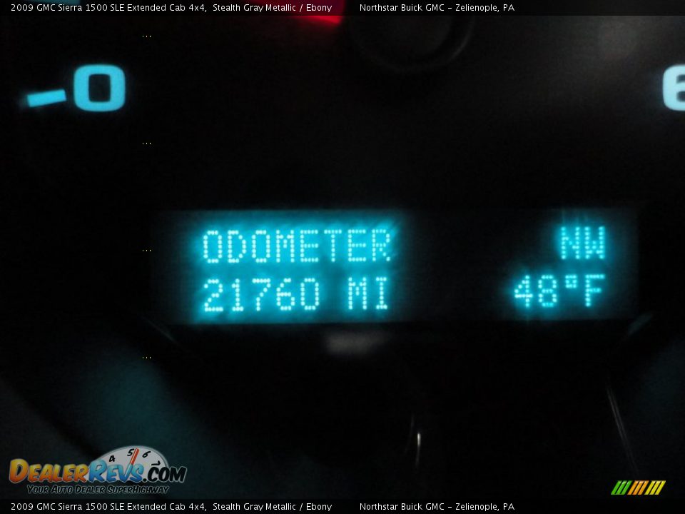 2009 GMC Sierra 1500 SLE Extended Cab 4x4 Stealth Gray Metallic / Ebony Photo #19