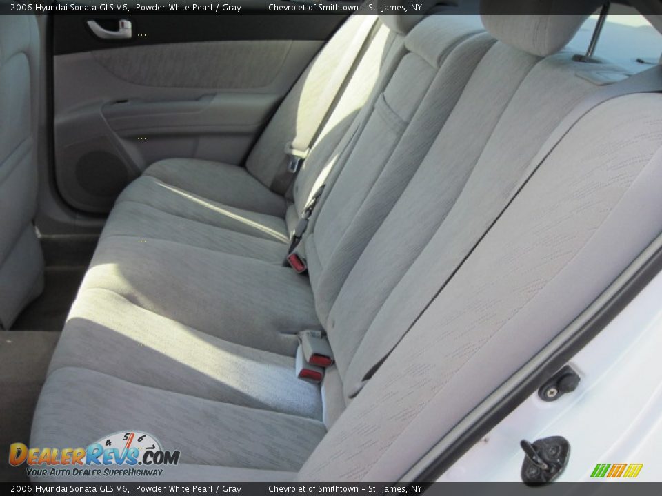 2006 Hyundai Sonata GLS V6 Powder White Pearl / Gray Photo #7