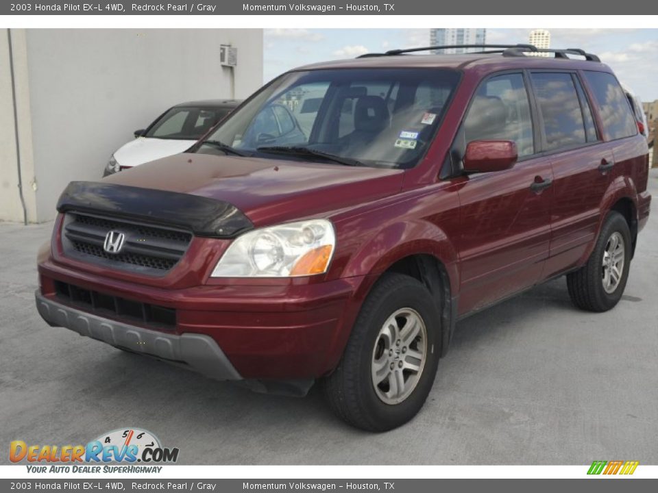 2003 Honda Pilot EX-L 4WD Redrock Pearl / Gray Photo #3