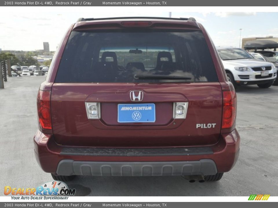 2003 Honda Pilot EX-L 4WD Redrock Pearl / Gray Photo #4