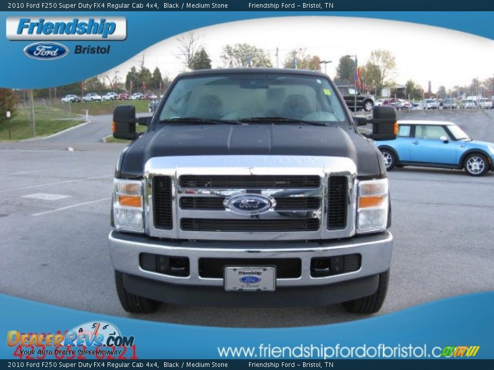 2010 Ford F250 Super Duty FX4 Regular Cab 4x4 Black / Medium Stone Photo #3