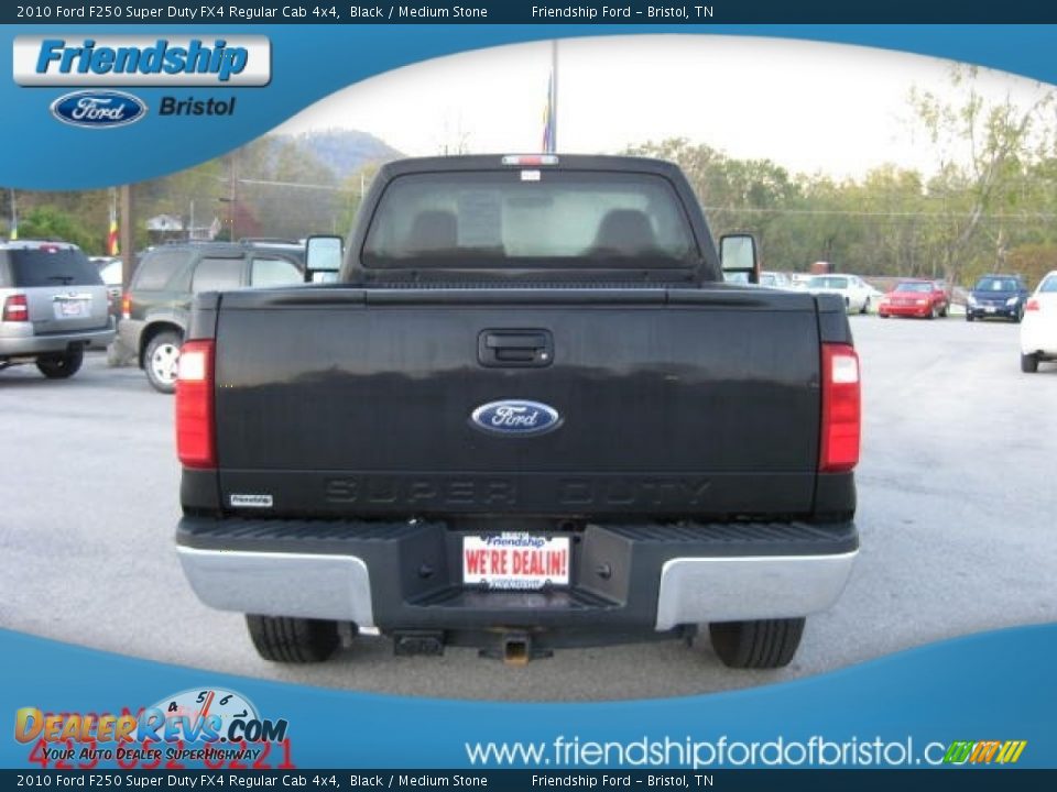 2010 Ford F250 Super Duty FX4 Regular Cab 4x4 Black / Medium Stone Photo #7
