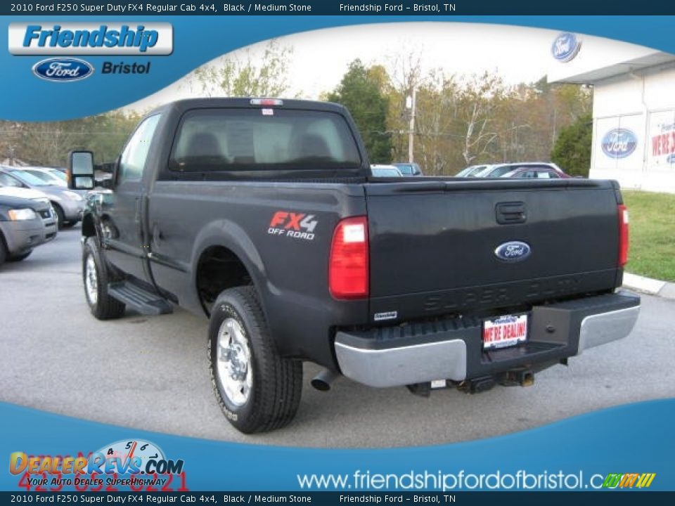 2010 Ford F250 Super Duty FX4 Regular Cab 4x4 Black / Medium Stone Photo #8