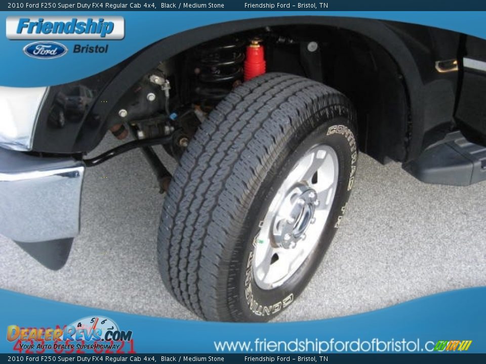 2010 Ford F250 Super Duty FX4 Regular Cab 4x4 Black / Medium Stone Photo #9