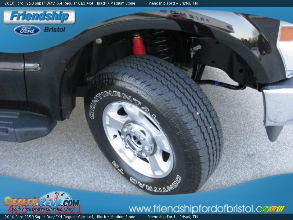 2010 Ford F250 Super Duty FX4 Regular Cab 4x4 Black / Medium Stone Photo #10