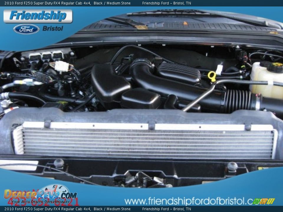 2010 Ford F250 Super Duty FX4 Regular Cab 4x4 Black / Medium Stone Photo #11