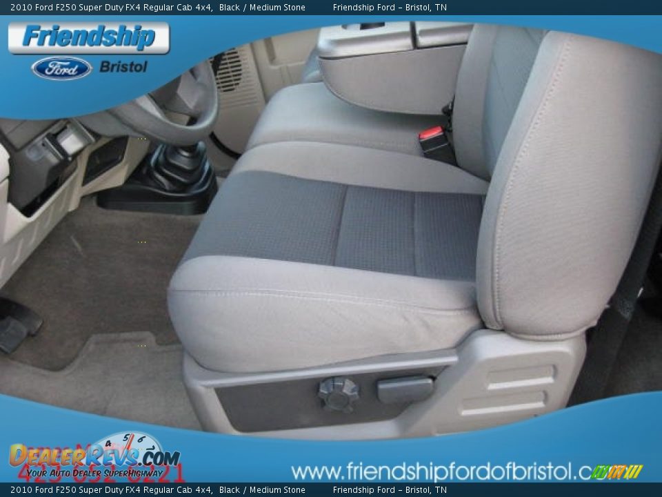 2010 Ford F250 Super Duty FX4 Regular Cab 4x4 Black / Medium Stone Photo #18