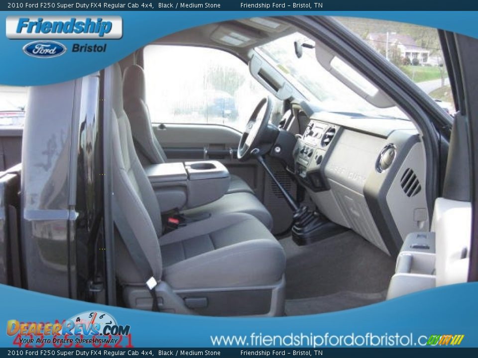 2010 Ford F250 Super Duty FX4 Regular Cab 4x4 Black / Medium Stone Photo #20