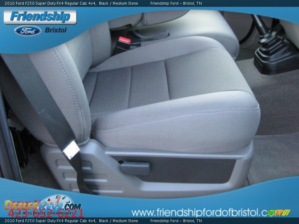 2010 Ford F250 Super Duty FX4 Regular Cab 4x4 Black / Medium Stone Photo #21