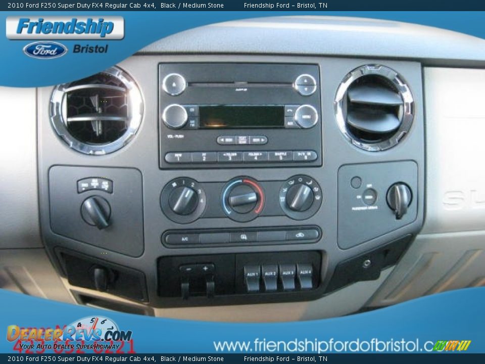 2010 Ford F250 Super Duty FX4 Regular Cab 4x4 Black / Medium Stone Photo #24