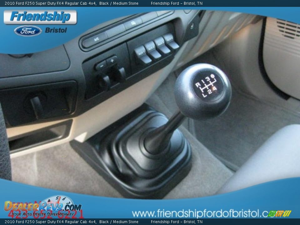 2010 Ford F250 Super Duty FX4 Regular Cab 4x4 Black / Medium Stone Photo #25