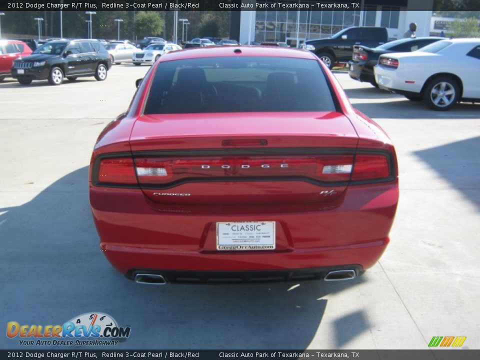 2012 Dodge Charger R/T Plus Redline 3-Coat Pearl / Black/Red Photo #4