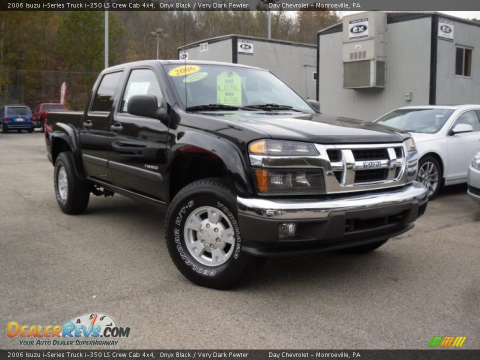 2006 Isuzu i-Series Truck i-350 LS Crew Cab 4x4 Onyx Black / Very Dark Pewter Photo #1