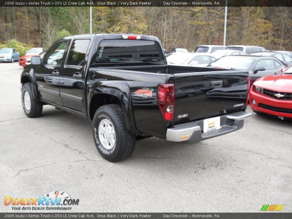 2006 Isuzu i-Series Truck i-350 LS Crew Cab 4x4 Onyx Black / Very Dark Pewter Photo #4