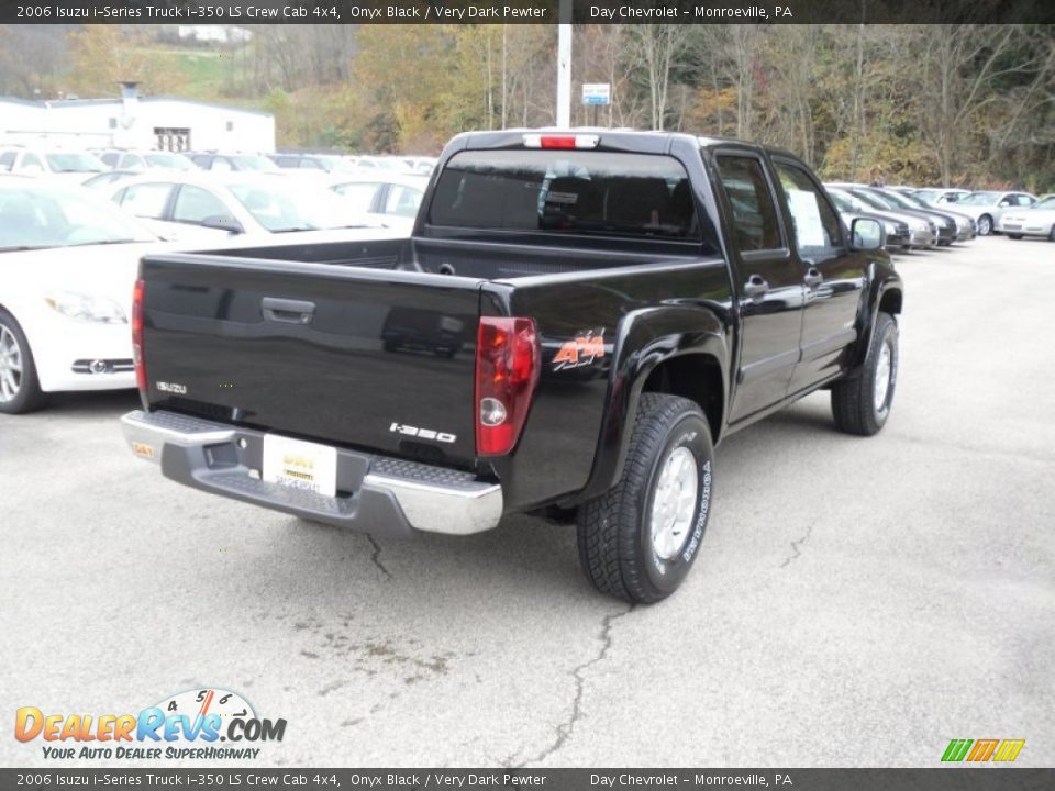 2006 Isuzu i-Series Truck i-350 LS Crew Cab 4x4 Onyx Black / Very Dark Pewter Photo #6