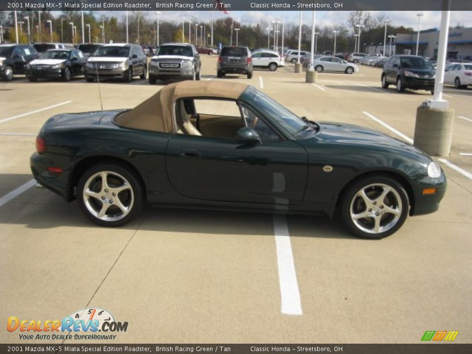 British Racing Green 2001 Mazda MX-5 Miata Special Edition Roadster Photo #3