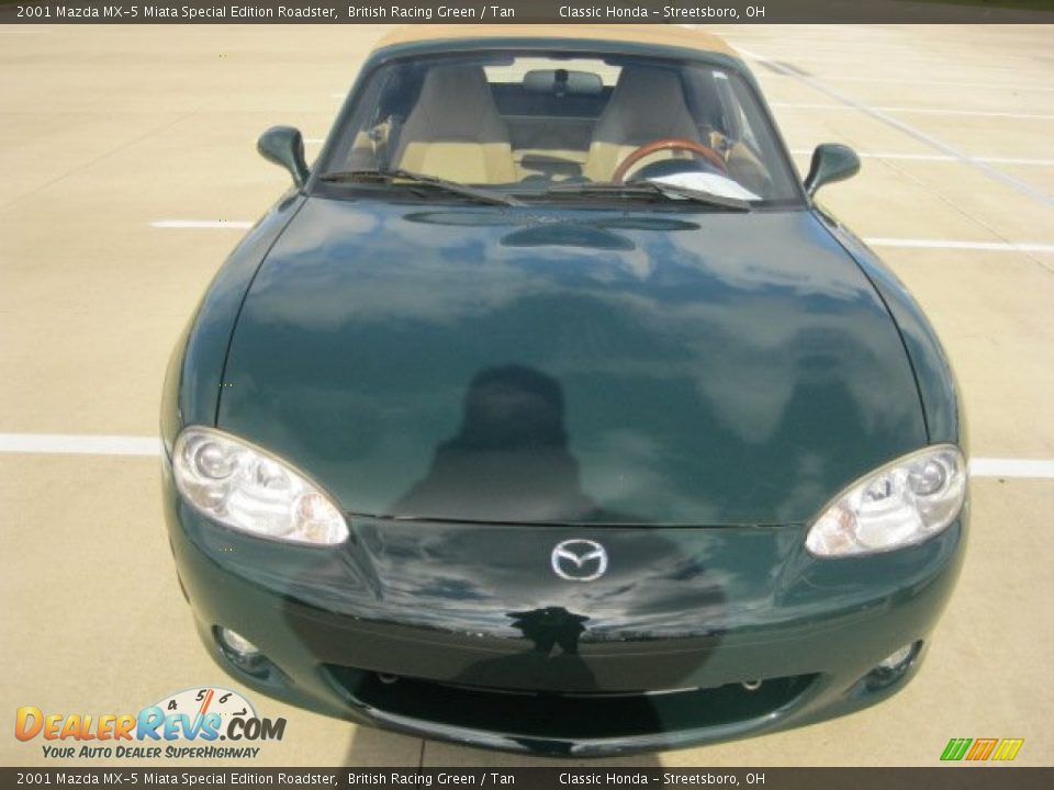 2001 Mazda MX-5 Miata Special Edition Roadster British Racing Green / Tan Photo #5