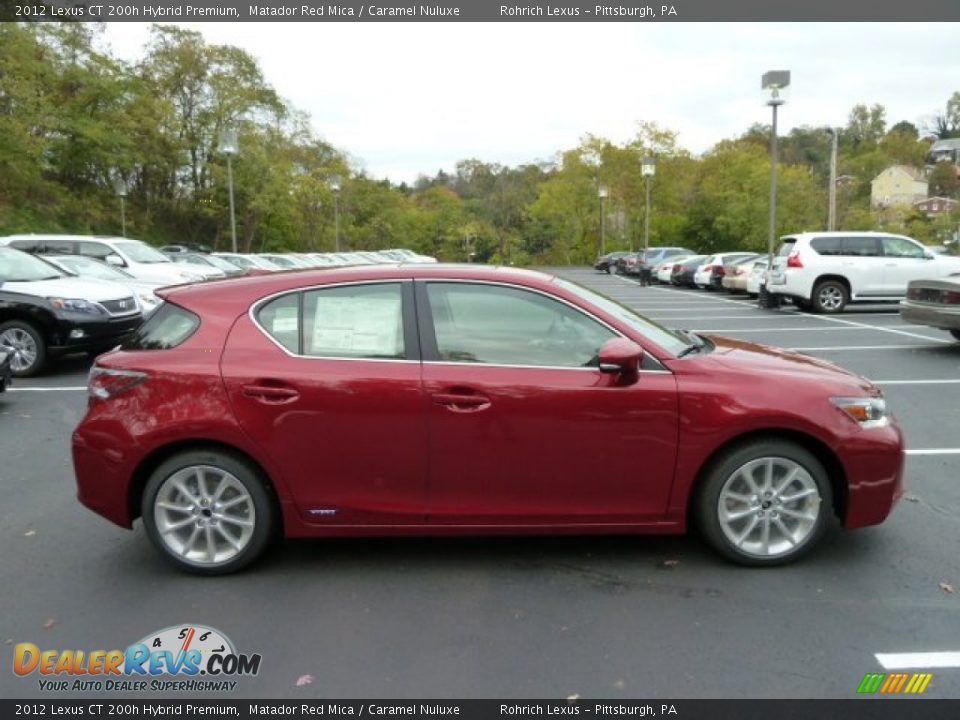 Matador Red Mica 2012 Lexus CT 200h Hybrid Premium Photo #5