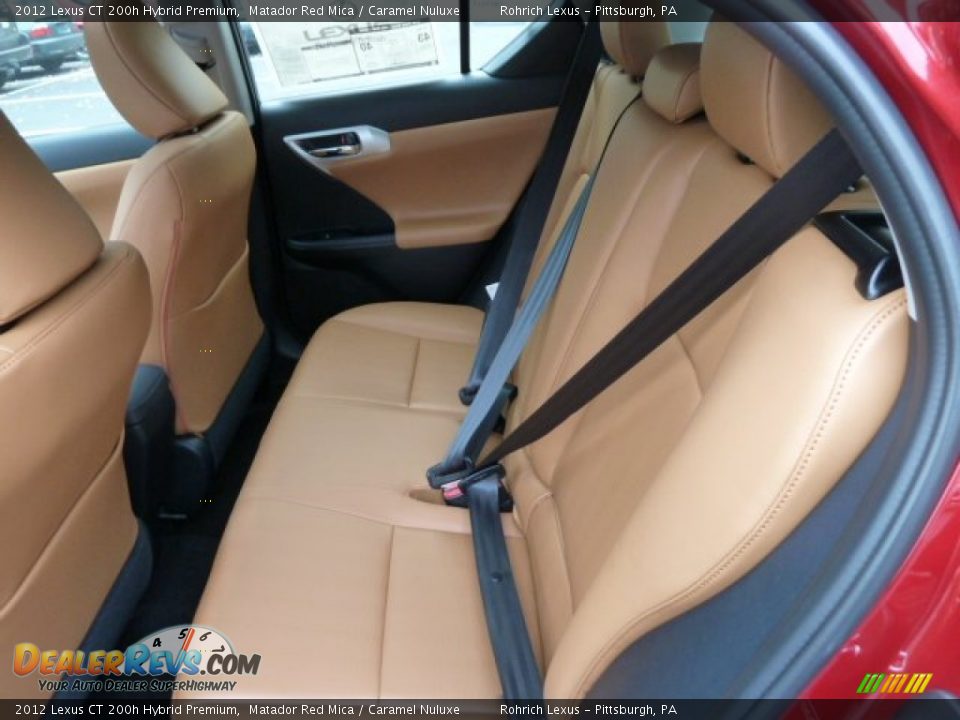 Caramel Nuluxe Interior - 2012 Lexus CT 200h Hybrid Premium Photo #11