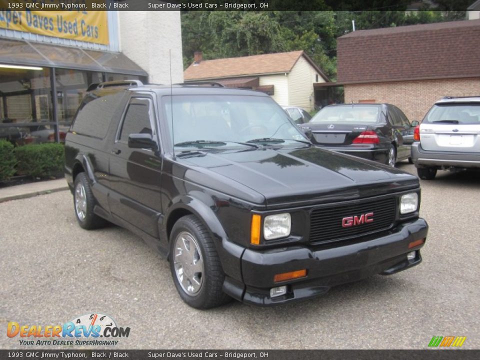 1993 GMC Jimmy Typhoon Black / Black Photo #3