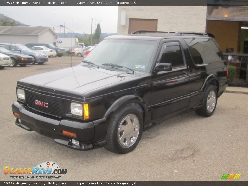 1993 GMC Jimmy Typhoon Black / Black Photo #5
