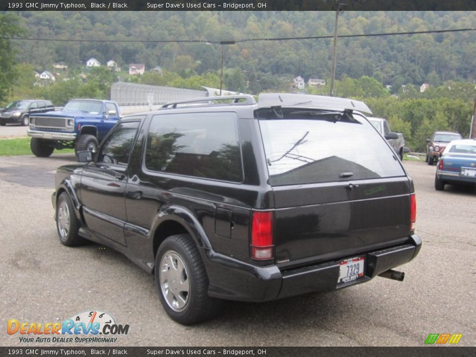 1993 GMC Jimmy Typhoon Black / Black Photo #8
