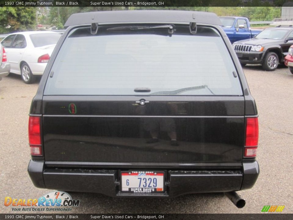 1993 GMC Jimmy Typhoon Black / Black Photo #9