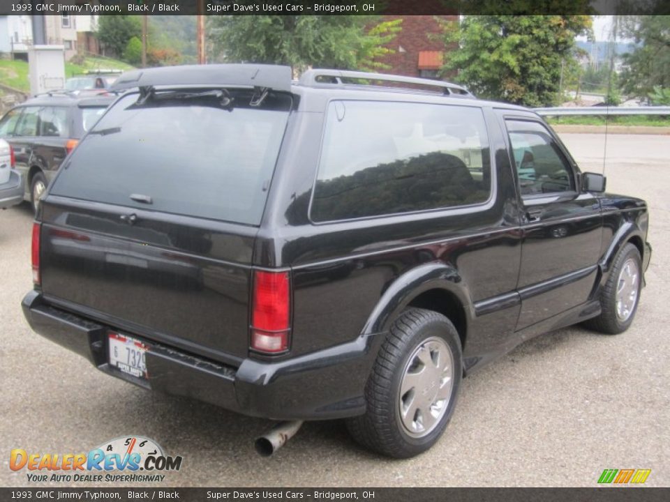 1993 GMC Jimmy Typhoon Black / Black Photo #10