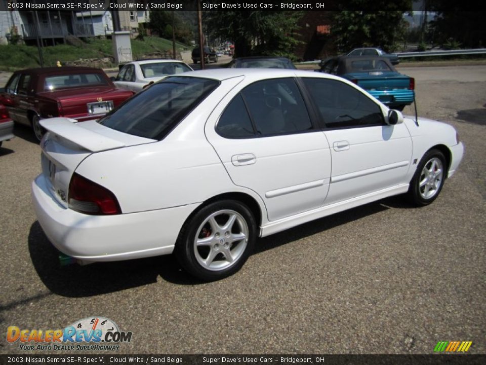 2003 Nissan Sentra SE-R Spec V Cloud White / Sand Beige Photo #25